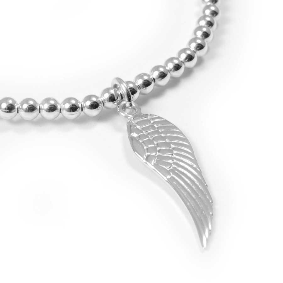 Bracelet argent aile d'ange ajustable - 0 - Boutique Nirvana