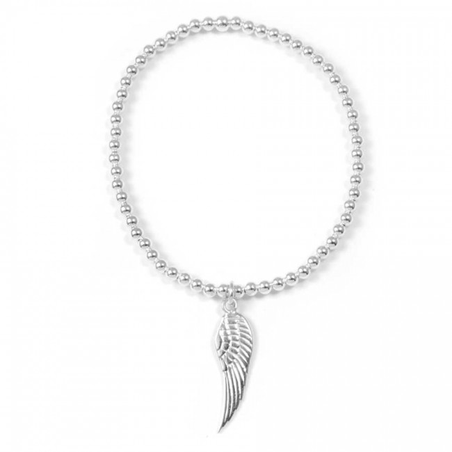 Bracelet argent aile d'ange ajustable - 0 - Boutique Nirvana