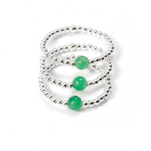 Bagues argent et pierre ajustable - BIJOUX ARGENT - Boutique Nirvana 2