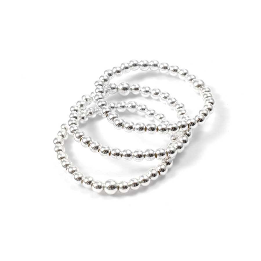 Unique Silver Beaded Gemstone Ring - Silver Jewellery - Boutique Nirvana