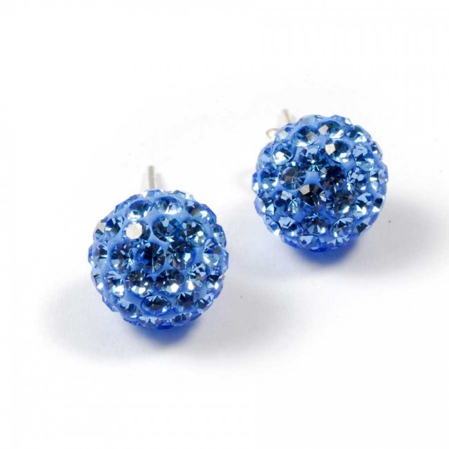 Puces d'oreilles strass en argent - Accueil - Boutique Nirvana