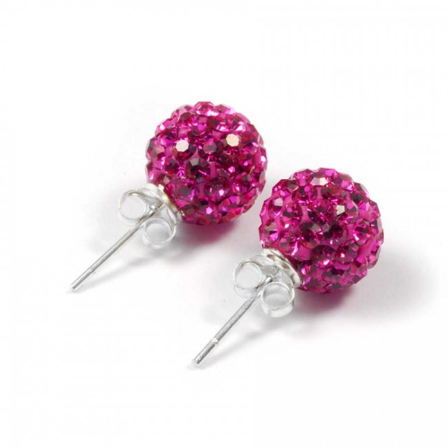 Puces d'oreilles strass en argent - Accueil - Boutique Nirvana