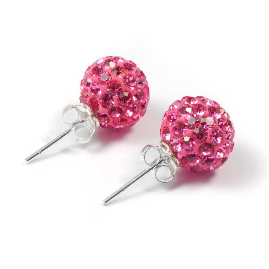 Puces d'oreilles strass en argent - Accueil - Boutique Nirvana