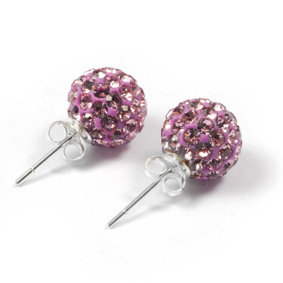 Puces d'oreilles strass en argent - Accueil - Boutique Nirvana