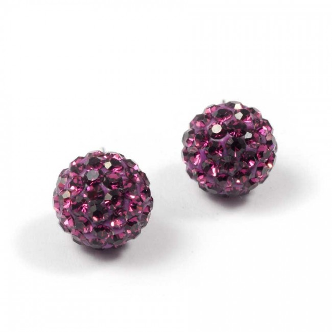Puces d'oreilles strass en argent - Accueil - Boutique Nirvana