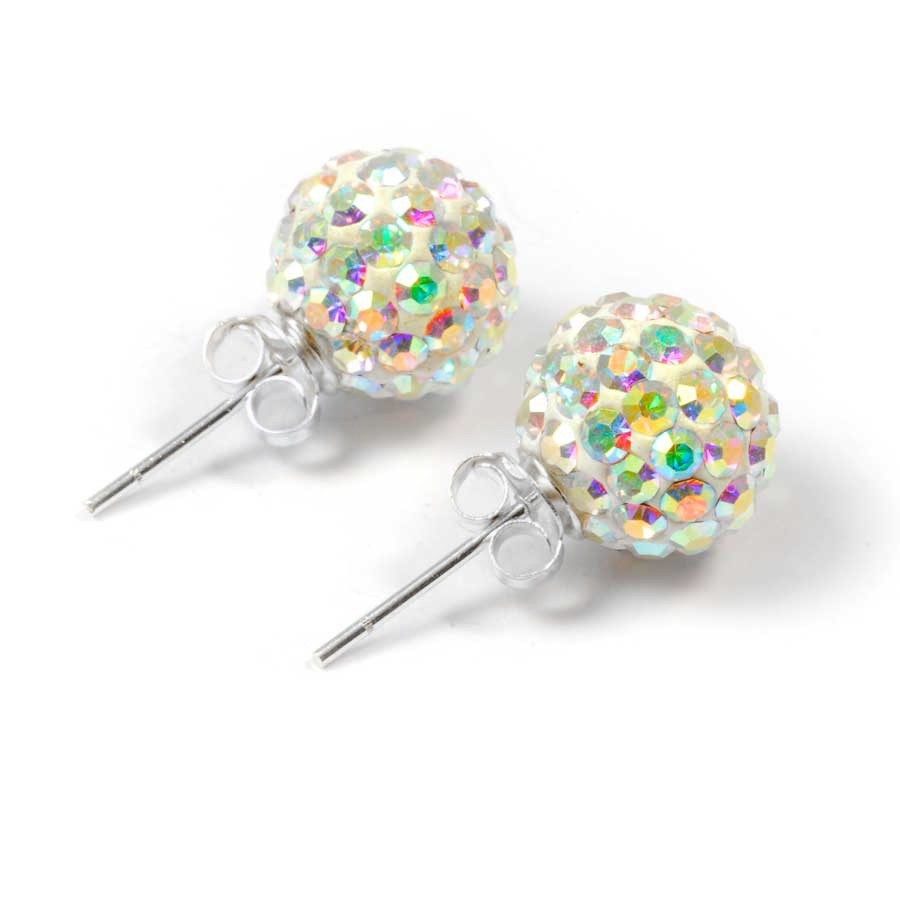 Puces d'oreilles strass en argent - Accueil - Boutique Nirvana
