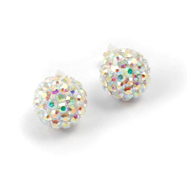 Puces d'oreilles strass en argent - Accueil - Boutique Nirvana