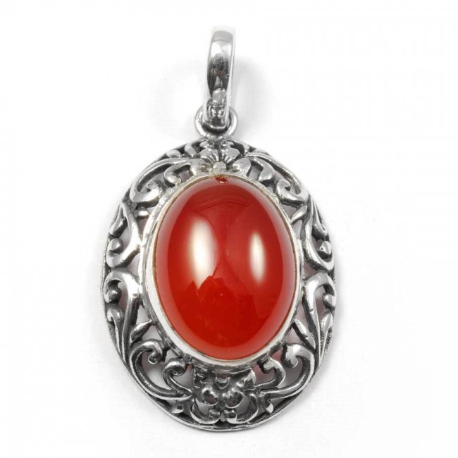 Pendentif argent avec pierre naturelle - BIJOUX ARGENT - Boutique Nirvana