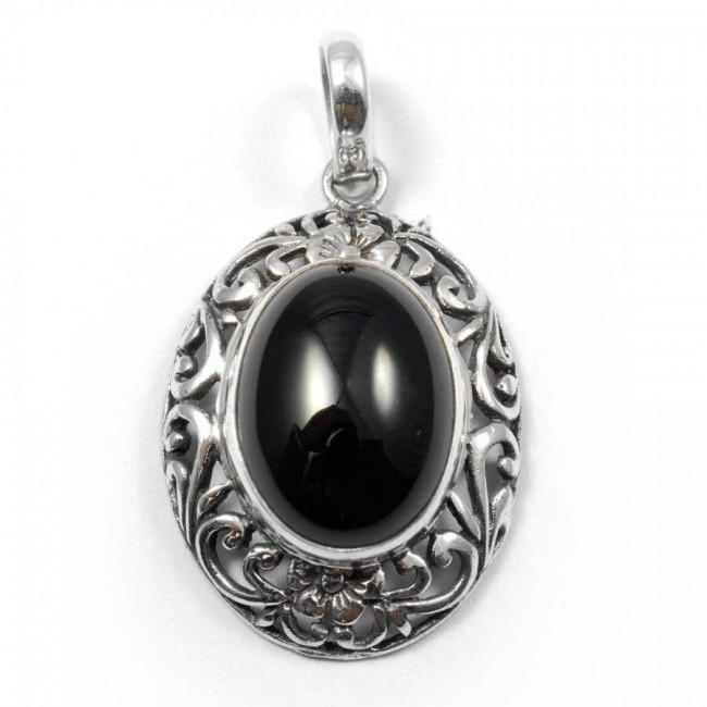 Pendentif argent avec pierre naturelle - BIJOUX ARGENT - Boutique Nirvana