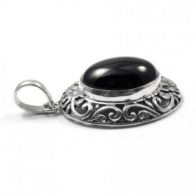 Pendentif argent avec pierre naturelle - BIJOUX ARGENT - Boutique Nirvana