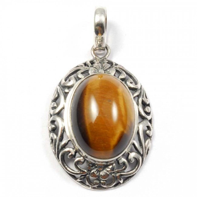 Pendentif argent avec pierre naturelle - BIJOUX ARGENT - Boutique Nirvana
