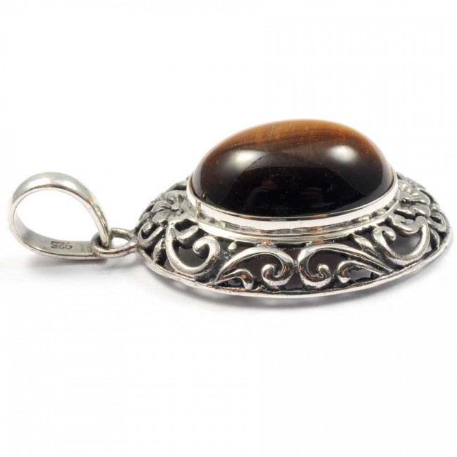 Pendentif argent avec pierre naturelle - BIJOUX ARGENT - Boutique Nirvana