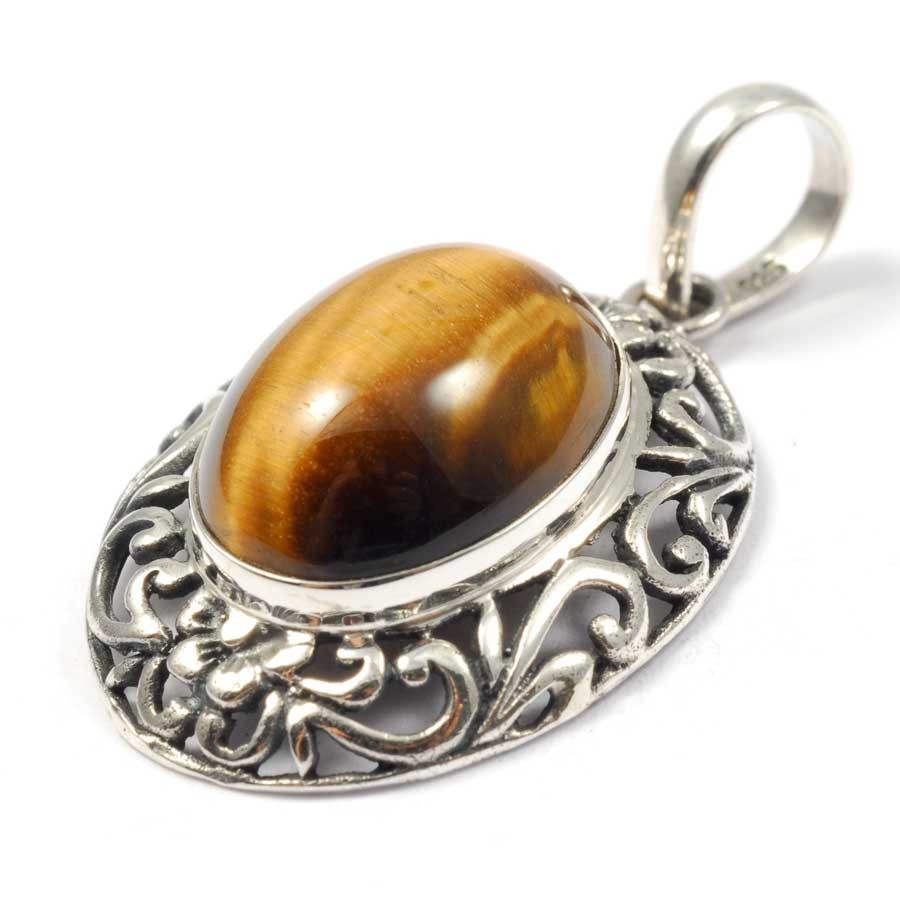Pendentif argent avec pierre naturelle - BIJOUX ARGENT - Boutique Nirvana