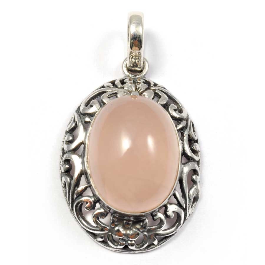 Ethnic Silver & Natural Stone Pendant - Silver Jewellery - Boutique Nirvana
