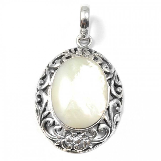 Pendentif argent avec pierre naturelle - BIJOUX ARGENT - Boutique Nirvana