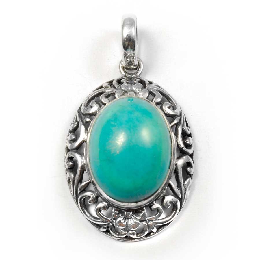 Pendentif Rond Pierre Naturelle - Améthyste - O'Karma