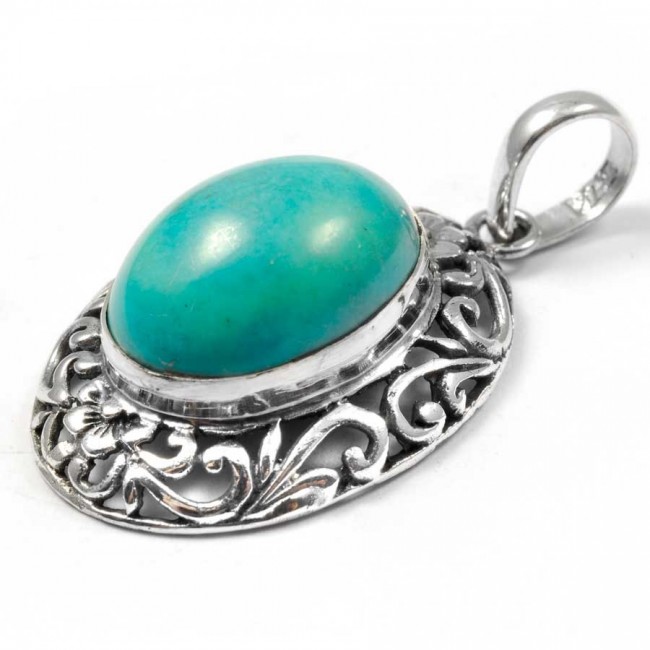 Pendentif argent avec pierre naturelle - BIJOUX ARGENT - Boutique Nirvana