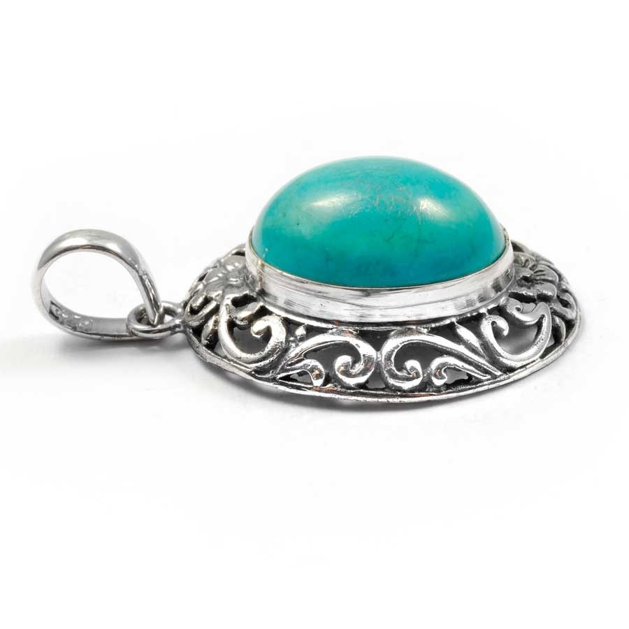 Pendentif argent avec pierre naturelle - BIJOUX ARGENT - Boutique Nirvana