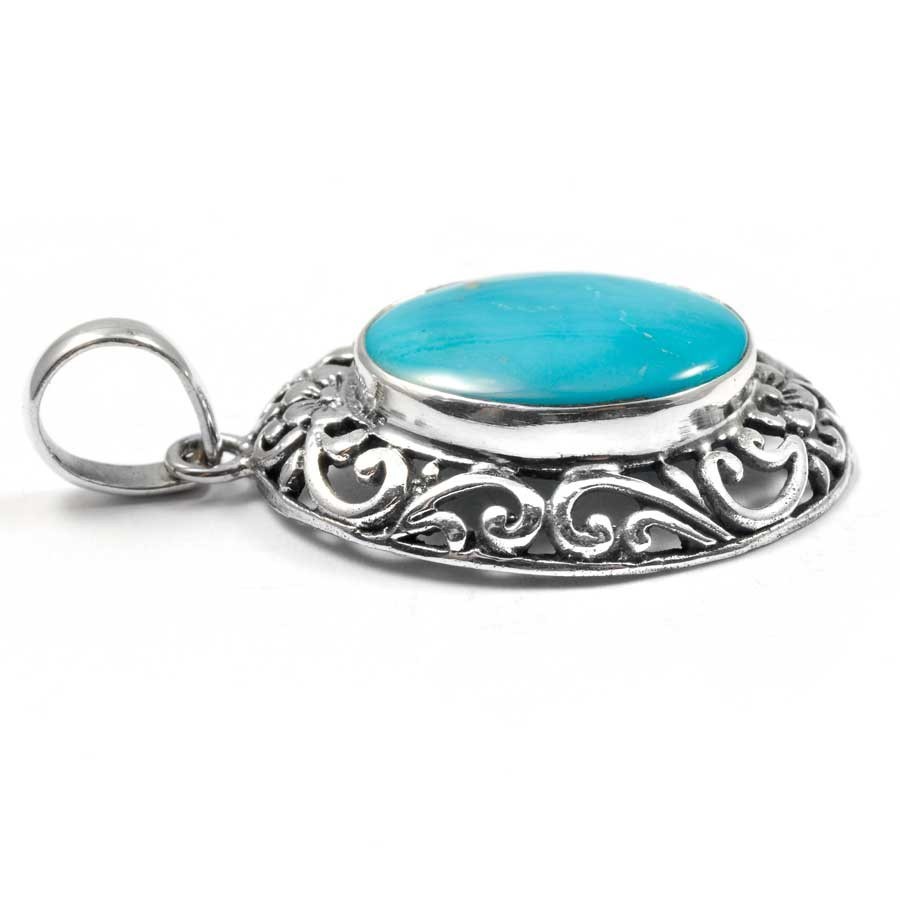 Pendentif argent avec pierre naturelle - BIJOUX ARGENT - Boutique Nirvana