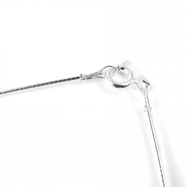 Silver Necklace with Sparkling Sphere Pendant - 0 - Boutique Nirvana