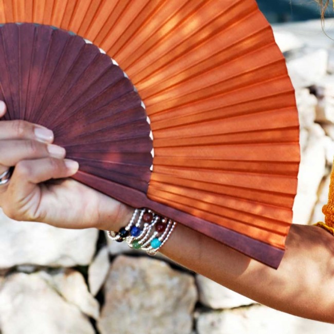 Beautiful Simple Silk Fan Range - 0 - Boutique Nirvana