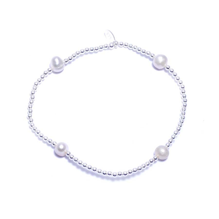 Bracelet argent et perles d'eau douce ajustable - 0 - Boutique Nirvana