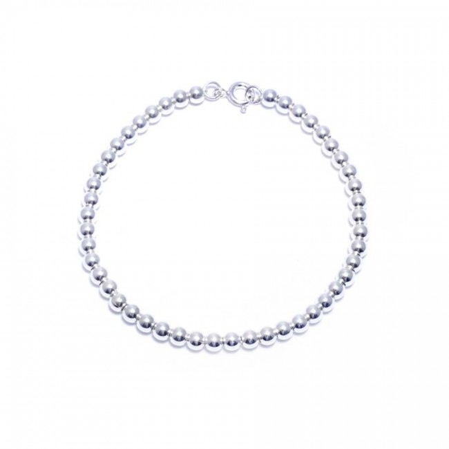 Bracelet souple perles d'argent - 0 - Boutique Nirvana