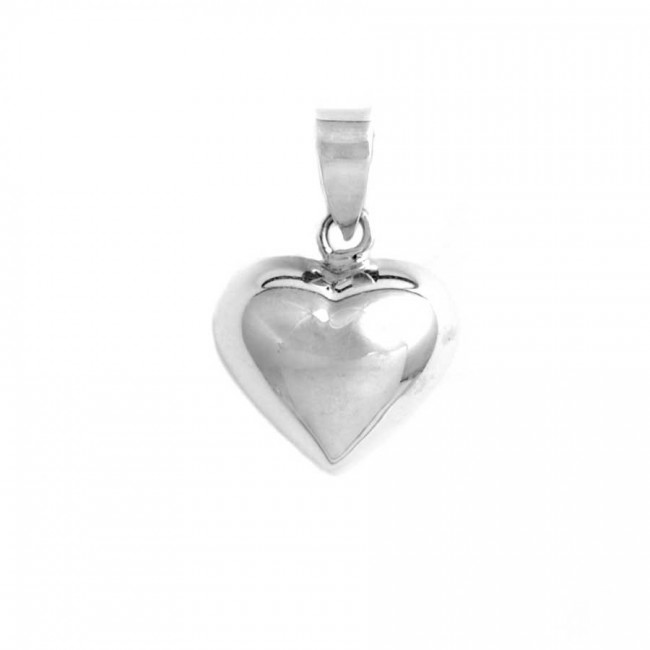Pendentif argent coeur en volume - BIJOUX ARGENT - Boutique Nirvana