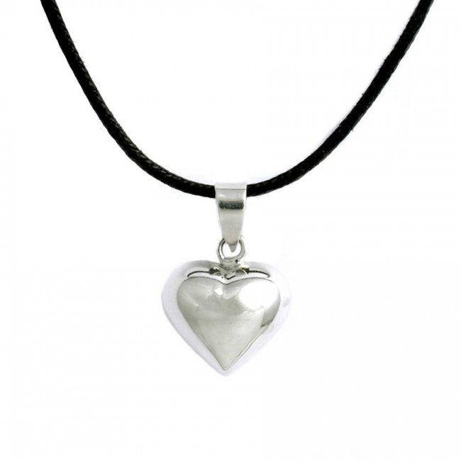 Pendentif argent coeur en volume - BIJOUX ARGENT - Boutique Nirvana
