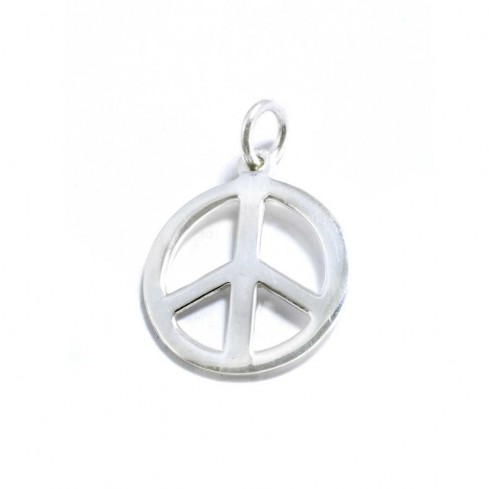Petit pendentif argent peace & love - BIJOUX ARGENT - Boutique Nirvana