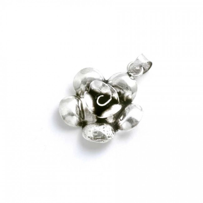 Pendentif rose en argent - BIJOUX ARGENT - Boutique Nirvana
