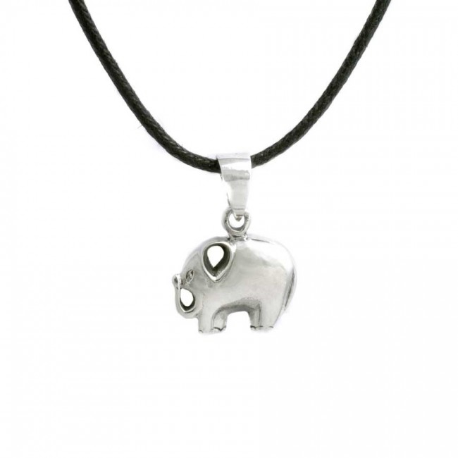 Pendentif argent petit éléphant - Silver Jewellery - Boutique Nirvana