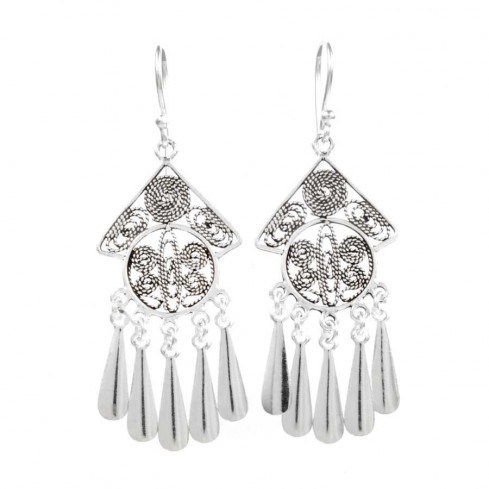 Bohemian Sterling Silver Tassel Earring Range - Silver Jewellery - Boutique Nirvana 2