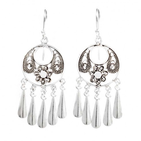 Bohemian Sterling Silver Tassel Earring Range - Silver Jewellery - Boutique Nirvana 2