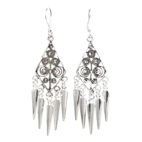 Bohemian Sterling Silver Tassel Earring Range - Silver Jewellery - Boutique Nirvana 2