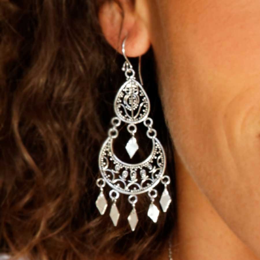 Boucles d'oreilles filigrane - BIJOUX ARGENT - Boutique Nirvana
