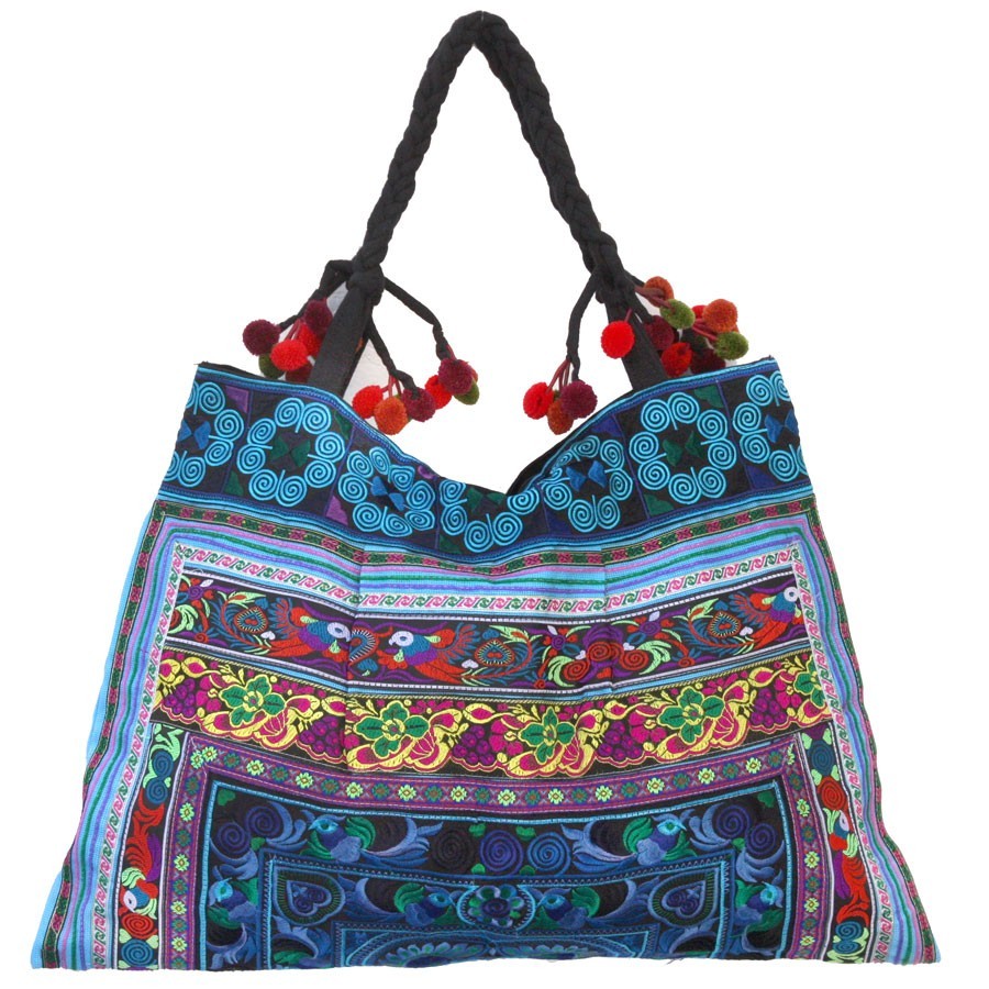 Grand sac ethnique broderies Jodhpur - ACCESSOIRES - Boutique Nirvana