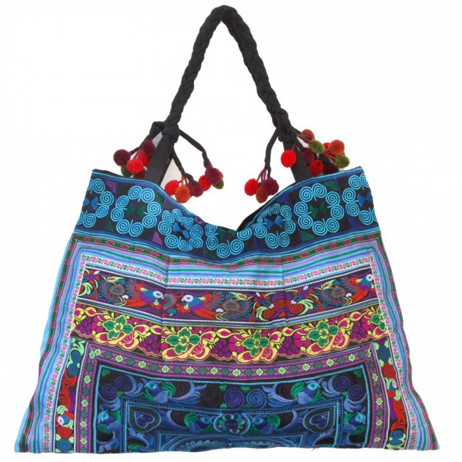 Grand sac ethnique broderies Jodhpur - ACCESSOIRES - Boutique Nirvana
