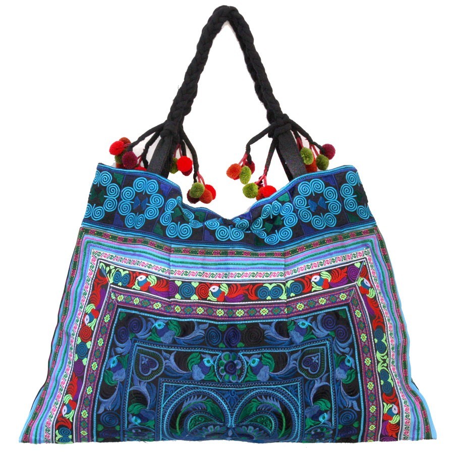 Grand sac ethnique broderies Jodhpur - ACCESSOIRES - Boutique Nirvana