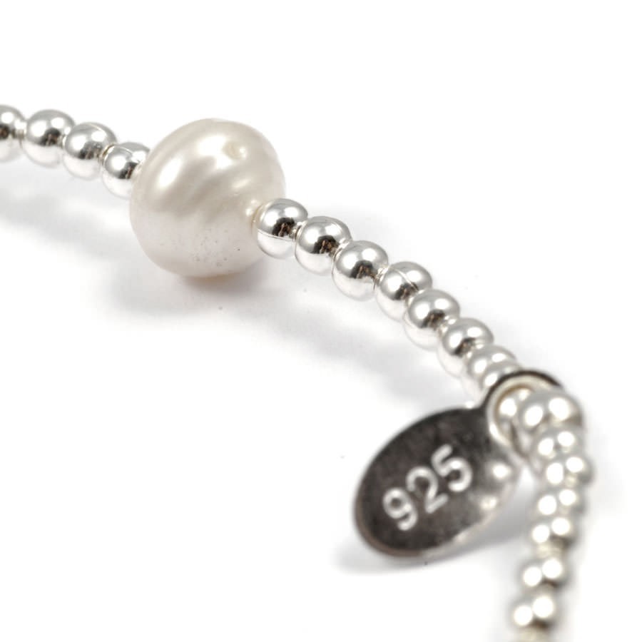 Unique Silver Beaded Gemstone Bracelet - 0 - Boutique Nirvana