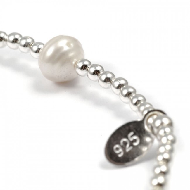 Unique Silver Beaded Gemstone Bracelet - 0 - Boutique Nirvana