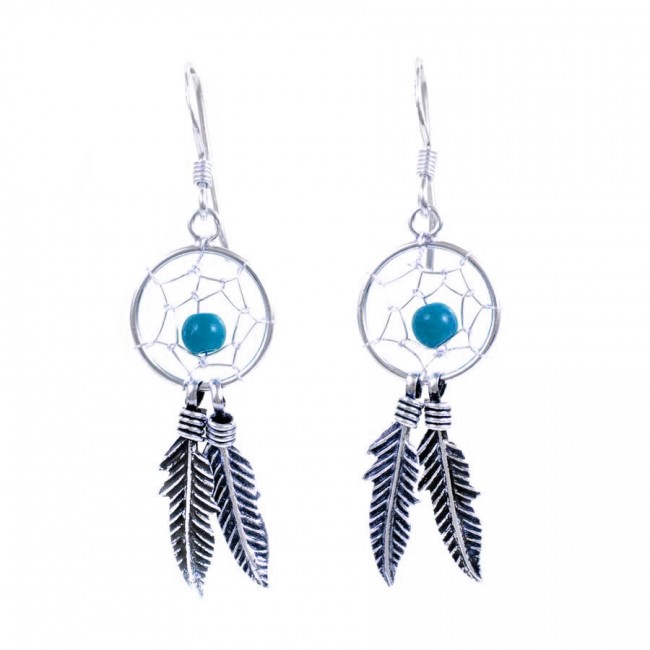 Boucles d'oreilles argent capteur de rêves Adahi - BIJOUX ARGENT - Boutique Nirvana