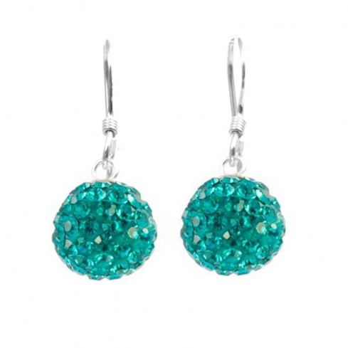Boucles d'oreilles pendantes strass - Silver Jewellery - Boutique Nirvana