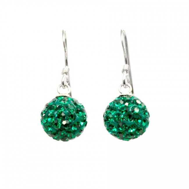 Boucles d'oreilles pendantes strass - Silver Jewellery - Boutique Nirvana