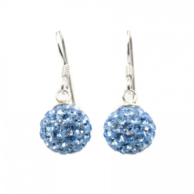 Boucles d'oreilles argent pendantes strass - BIJOUX ARGENT - Boutique Nirvana