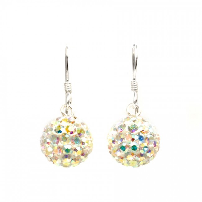 Boucles d'oreilles argent pendantes strass - BIJOUX ARGENT - Boutique Nirvana