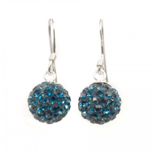 Boucles d'oreilles pendantes strass - Silver Jewellery - Boutique Nirvana