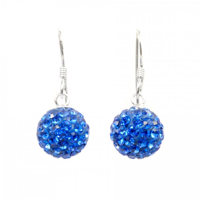 Boucles d'oreilles argent pendantes strass - BIJOUX ARGENT - Boutique Nirvana