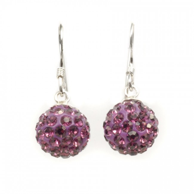 Boucles d'oreilles argent pendantes strass - BIJOUX ARGENT - Boutique Nirvana