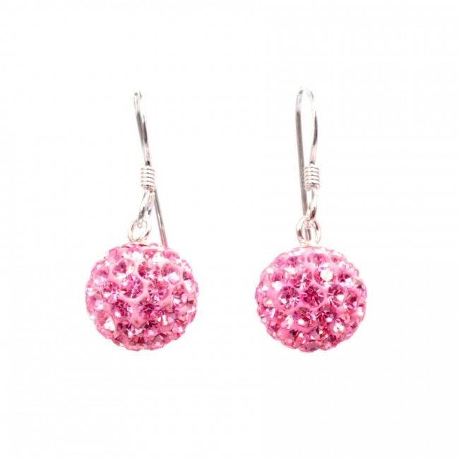 Boucles d'oreilles pendantes strass - Silver Jewellery - Boutique Nirvana